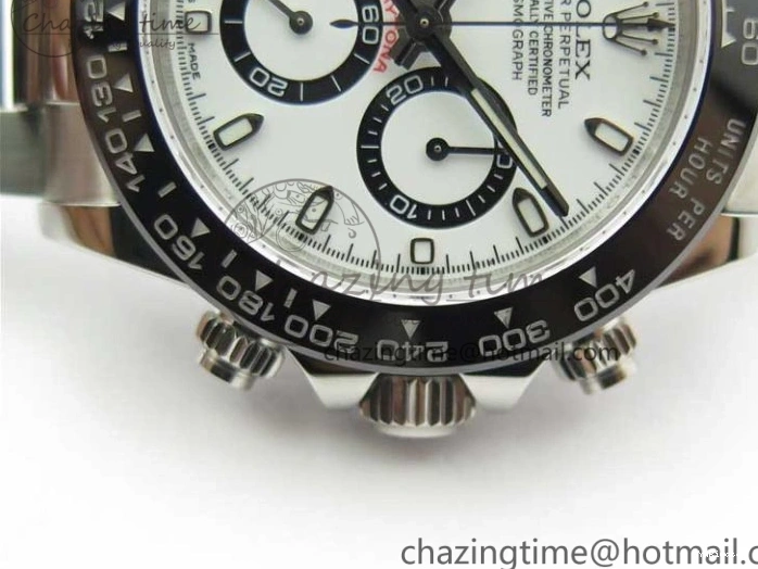116500 Bracelet Noob Bezel Ceramic Edition Daytona A7750 White SS on 1:1 Dial Best 0520